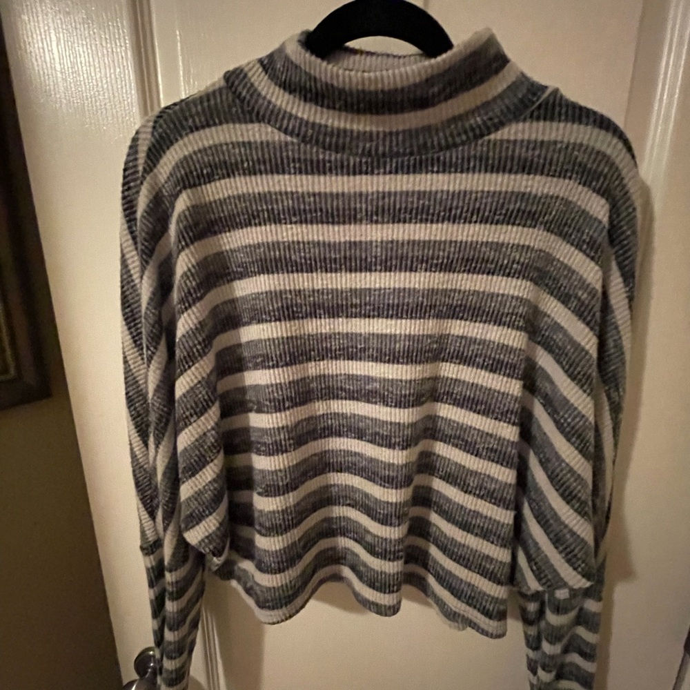 Striped Turtleneck Long Sleeve